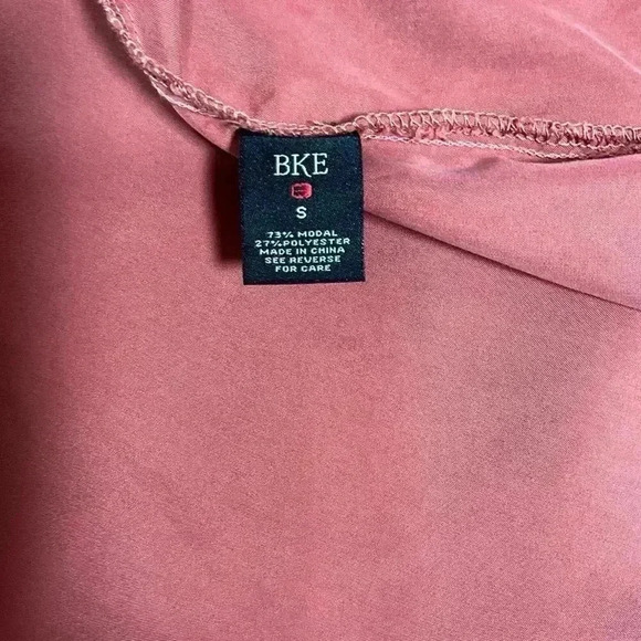 BKE Cinched Waist Tie Back Lightweight Jacket Color Rust Orange Size Small Used - Picture 8 of 13